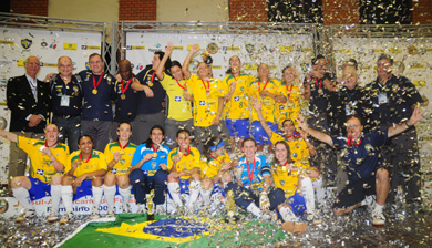 Canarinhas, kings of women futsal (Photo courtesy: Cristiano Borges - CBFS)