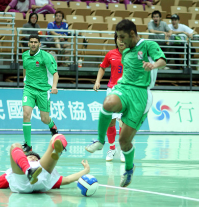 Abdul Karim Radi dangerous in the Korean area (Photo courtesy: Leadtek Sports)