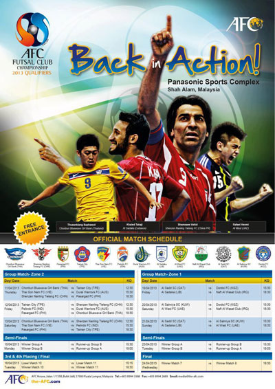 AFC Futsal Club Championship - JAPAN 2013 QUALIFIERS