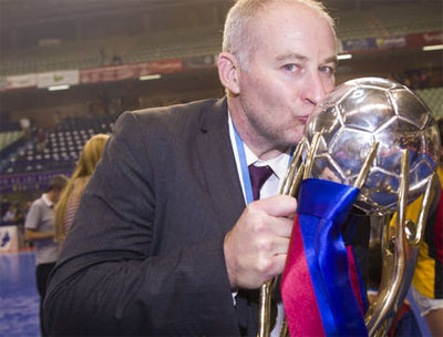 AGLA FUTSAL AWARDS 2012 - Best Club Coach of the World: Marc Carmona (Photo: FC Barcelona)