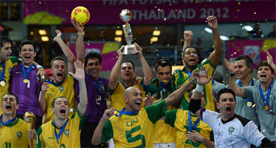 AGLA FUTSAL AWARDS 2012 - Best National Team of the World: Brazil (Photo: FIFA/Getty Images)