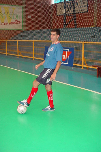 Aladinho during a training session (Photo courtesy: Joao Ribas - Cascavel Futsal)
