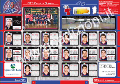 Clubs section sample (ATS Quartu - Italian Second Division)