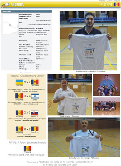 Andorra wants Futsal in the Olympic Games! (Photo courtesy: FPFS)