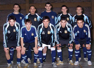 Argentinian National Team (Photo courtesy: Pasion Futsal)