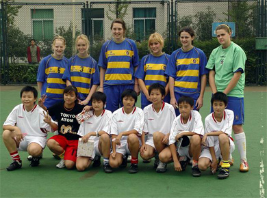 Australian Vikings girls team in China (Photo courtesy: Li Jing)
