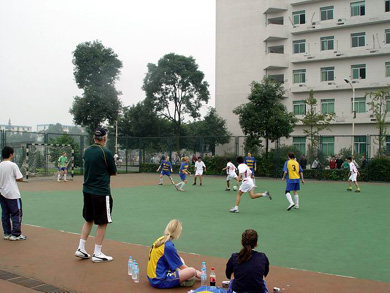 Australian Vikings girls team in China (Photo courtesy: Li Jing)