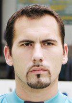 Zoltan Balazs, best goalkeeper of the Season 2003/2003 ...