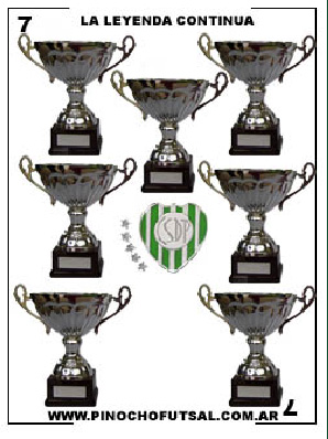 The legend goes on... nowadays Pinocho is heptacampeon! (Graphic: Pinocho Futsal)