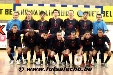 Belgian National team (Photo courtesy: Cedric Bouillon - Futsal Echo)