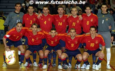 Spanish National team (Photo courtesy: Cedric Bouillon - Futsal Echo)