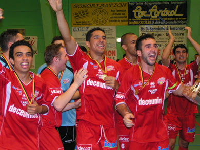 Robinho, Lucio and Alex, an impressive trio for Charleroi (Photo courtesy: Charleroi Action 21)