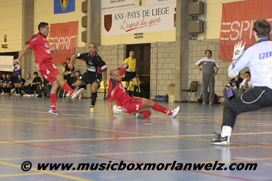 Will Eder Fehrmann save Charleroi Action 21 goal? (Photo courtesy: JBMB Morlanwelz)