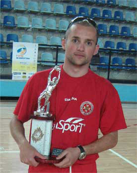Bjorn Vassallo was awarded as best goalkeeper of the tournament (Photo courtesy: Malta Football)