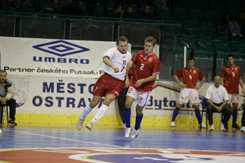 Vit Blazej in action (Photo courtesy: Jan Tauber - Futsal Magazine)