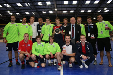 Back Row: Ignacio De Leon, Pablo De Oliveira, Matthew Wootton, Immy Rashid, Jason Kilbride, Ryon Leyshon, physio - Richard Chantry, FA representative, Mat Payne, manager - Damon Shaw, Rui Fernandes. Front Row - Lee Armes, David Herbet, Jonathon Prosser, Nick Hamblin and Robbie Bettson (Photo courtesy: Come on Boro)