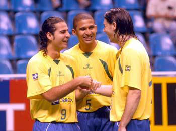 Vander Carioca, Manoel Tobias and Simi can finally smile, they will play in Chinese Taipei (Photo courtesy: Jo�o Pires)