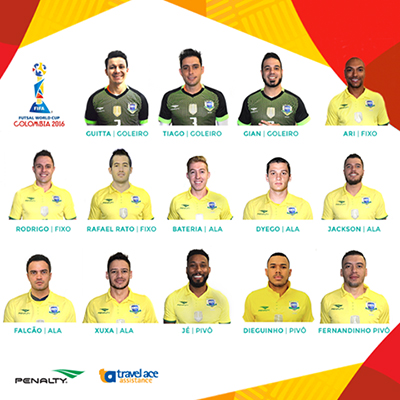 Brazilian National Team - Players list (Courtesy: CBFS)