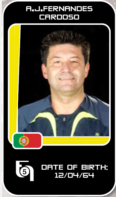 Antonio Cardoso as appears in the International Futsal Yearbook - UEFA Futsal Championship - Portugal 07 (Photo courtesy: UEFA/Sportsfile - Graphics GC Edizioni)