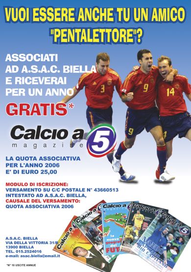 Calcio a 5 Magazine, how to subscribe!