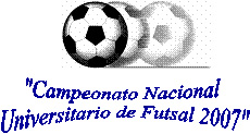 Campeonato Universitario de futsal 2007 