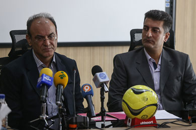 Ali Sanei, here with Abbas Torabian, will continue as head coach of the iranian national team A (Photo courtesy: Arash Khamooshi)