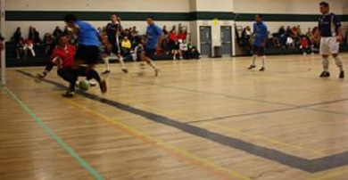 Toronto Twister make an attempt on net against the London Eagles (Photo courtesy: Kris Fernandes)