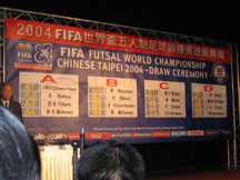 Draw result from Taipei City (Photo courtesy: FIFA.com)