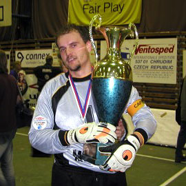 The Era Pack captain and goalkeeper Tomas Meller (Photo courtesy: www.futsalmagazine.cz)
