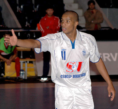Cirilo, new player for the Russian National team!  (Photo courtesy: Stanislav Musilek - Czech Futsal)