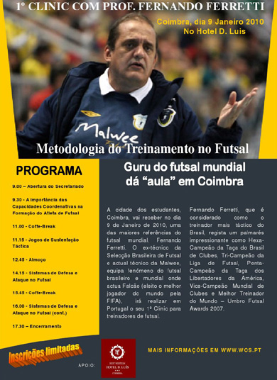Futsal Clinic by Fernando Ferretti in Coimbra (Portugal)
