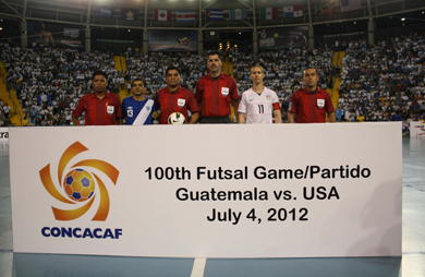 100th CONCACAF futsal match (Photo courtesy: CONCACAF.com)