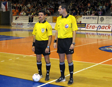 The Slovak couple Zivcic and Fischer (Photo courtesy: Radek Klier - www.czechfutsal.cz)