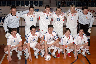 The Czech selection (Photo courtesy: Stanislav Musílek - Czech Futsal)