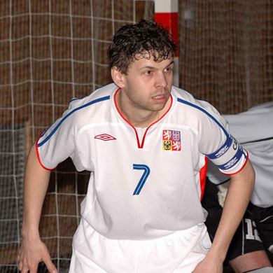 The historical captain: Martin Dlouhy (Photo courtesy: Stanislav Musílek - Czech Futsal)