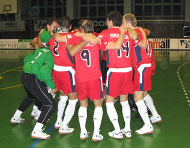 Era Pack party! (Photo courtesy: Radek Klier - Czech Futsal)