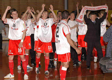 Is the end! Era Pack Chrudim is once again champion! (Photo courtesy: Stanislav Musilek - www.futsalmagazine.cz)