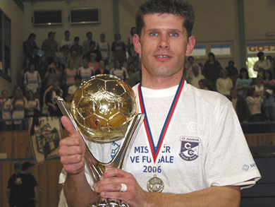 Michal Bucek, best ever scorer in the Czech League: 348 goals with Jistebnik and Megas Frenstat!! (Photo courtesy: Luboslav Kapsa - Futsal-fifa.cz)