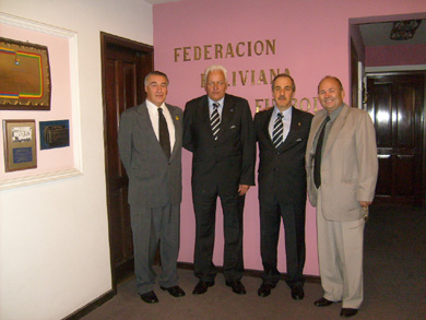 Eduardo Aguirre, Cesar Figueredo, Vicente De Luise, Donald Garcia Rivero (Photo courtesy: Vicente De Luise)