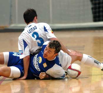 Leitao vs Nano Modrego (Photo courtesy LNFS)