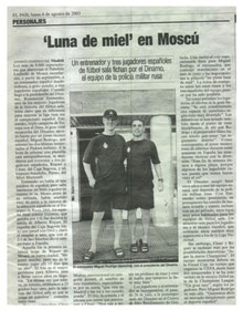 Also El Pais celebrates the new Rodrigo s adventure in Russia