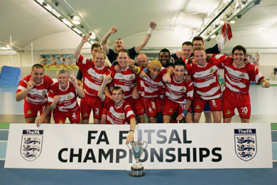 Doncaster College, 2005 English Futsal Champions (Photo courtesy: English FA)