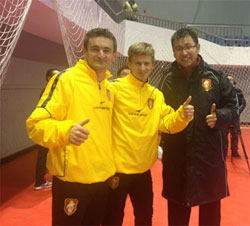 Alen Lalic (left) and Patrick Drndic (right), new stars of Chengdu Rongchao (Photo courtesy: Li Jing)