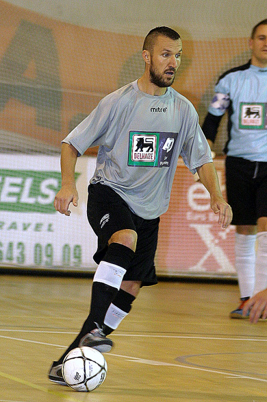 Frédéric Duponcheel in action (Photo courtesy: Cedric Bouillon - Futsal Echo)