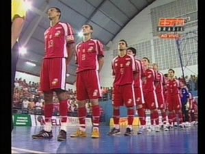 Before the match: ECB/S�o Bernardo  (Photo courtesy: www.futsal.com.br)
