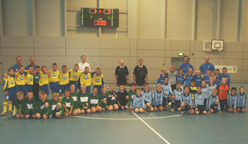 The four teams who took part in the Futsal U11s tournament ...
