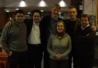 Konstantin Eremenko with  friends and journalists at Novotel in Caserta ...