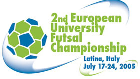 2nd European University Futsal Championship - Latina 2005 logo ...