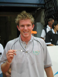 Andrew Best, awarded as Best Referee (Photo courtesy: Fair Ref 101)