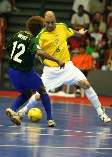 Physical power, technique, goals and defense: Schumacher has everything (Photo courtesy: CBFS)